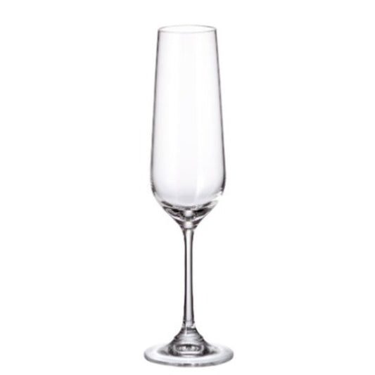 Set of cups Bohemia Crystal Sira 200 ml champagne 6 Units Bohemia Crystal