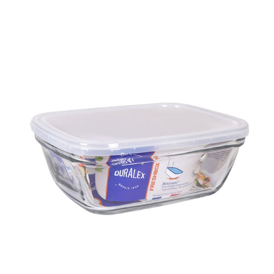 Rechteckige Lunchbox mit Deckel Duralex Freshbox Transparent 1,7 L