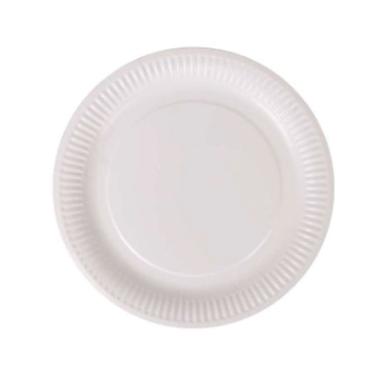 Plate set Algon White Cardboard Disposable 23 cm 100 Units Algon