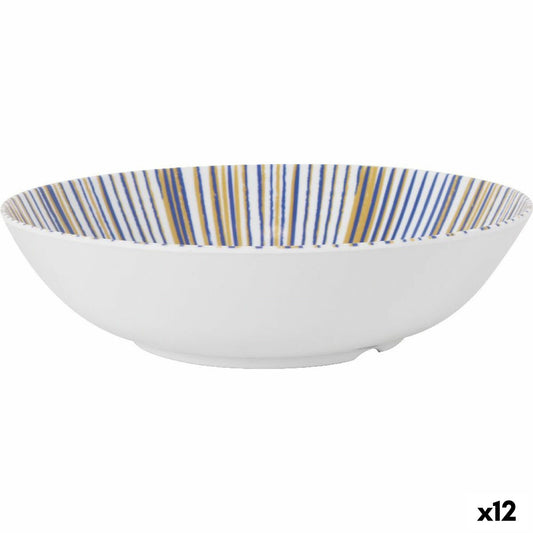 Salad Bowl La Mediterránea Irys Melamin 25 x 6,5 cm (12 Units) La Mediterránea