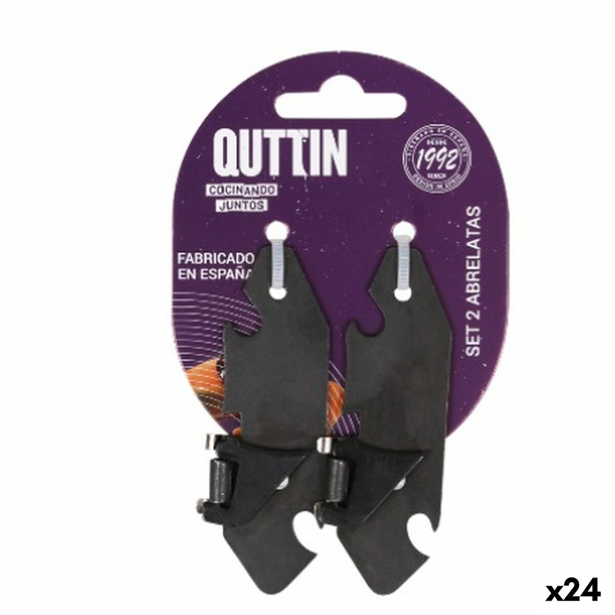 Can Opener Quttin Set 2 Pieces (24 Units) Quttin