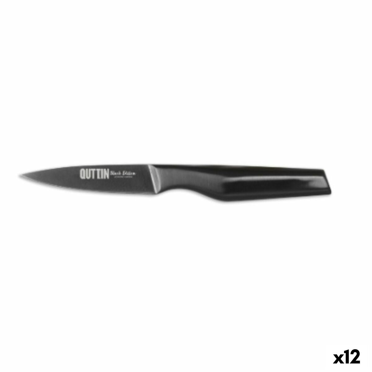 Peeler Knife Quttin Black Edition 10,5 cm 1,8 mm (12 Units) Quttin