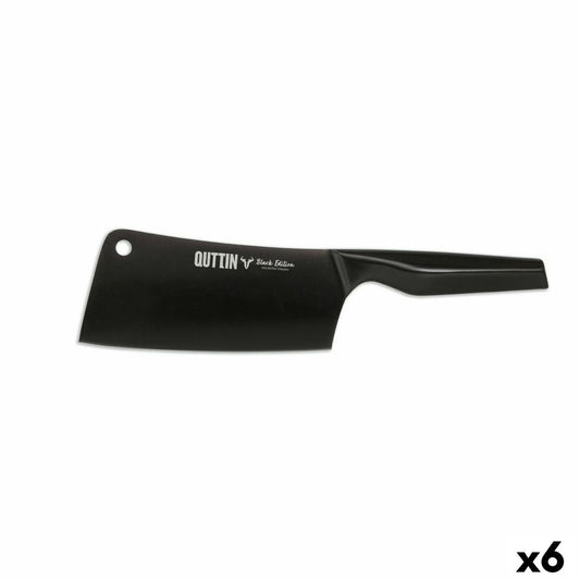 Large Cooking Knife Quttin Black Edition 17,5 cm 2,5 mm (6 Units) Quttin