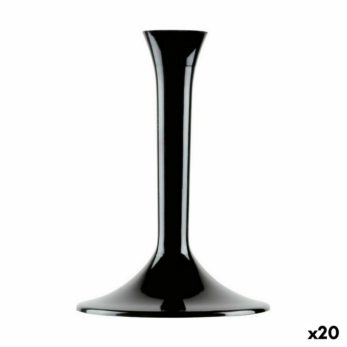 Glass Stand Goldplast Black Set 20 Pieces (20 Units) Goldplast