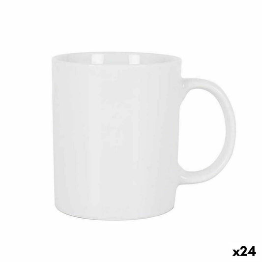 Cup White 300 ml (24 Units) BigBuy Cooking