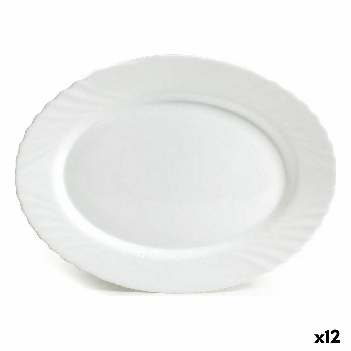 Serving Platter Bormioli Ebro 36 cm Oval (12 Units) Bormioli