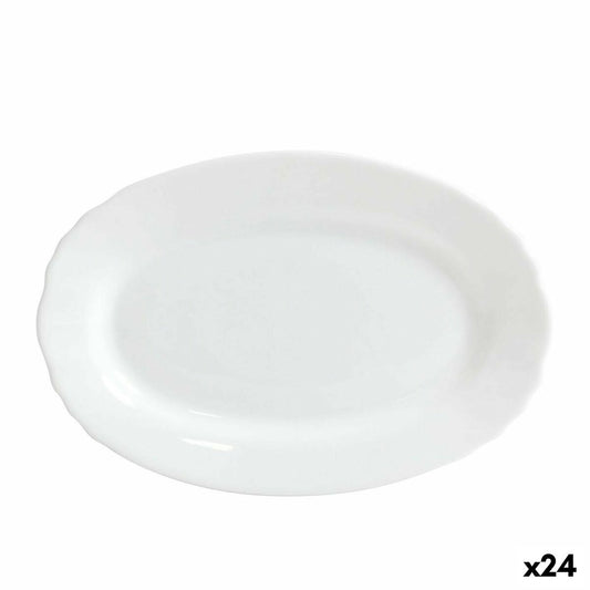 Serving Platter Bormioli Ebro Glass Oval 23 x 15,5 x 2,1 cm (24 Units) Bormioli