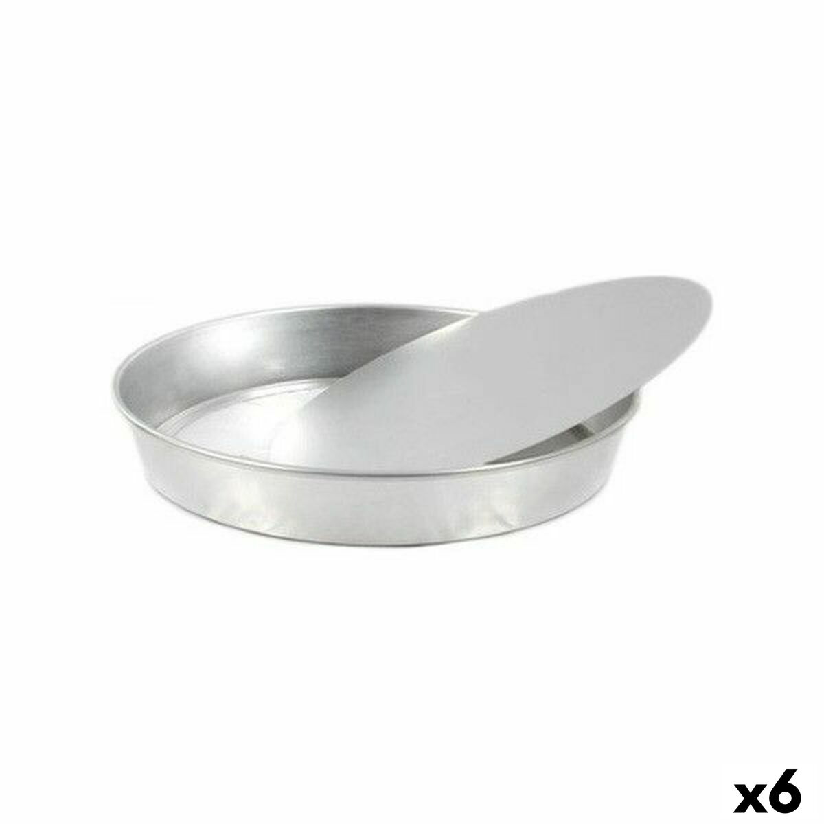 Springform Pan VR Circular Aluminium 33 x 33 x 4,5 cm (6 Units) VR