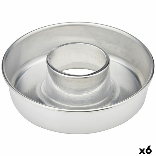 Baking Mould VR Aluminium Silver Ø 22 cm (6 Units) VR