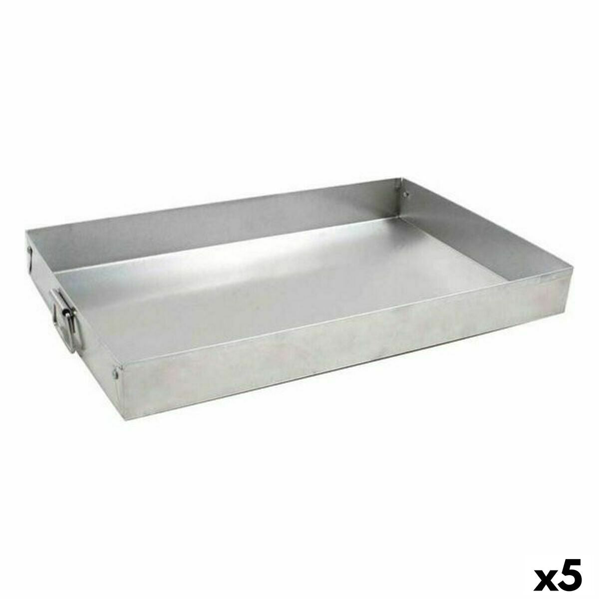 Rectangular Mould VR Silver Aluminium 30 x 19 x 3,5 cm (5 Units) VR