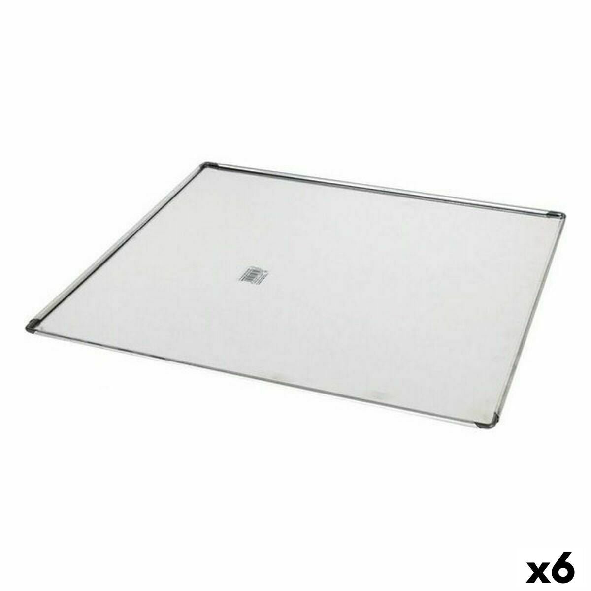 Baking tray VR Silver Aluminium Rectangular 41 x 37 x 0,5 cm (6 Units) VR