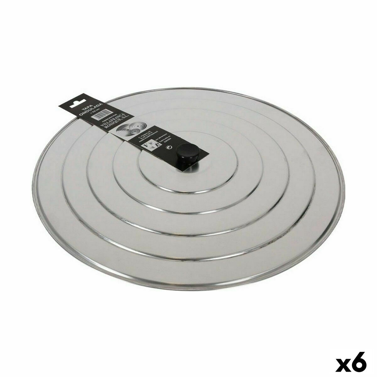 Frying Pan Lid VR Aluminium 55 x 55 x 3 cm (6 Units) VR