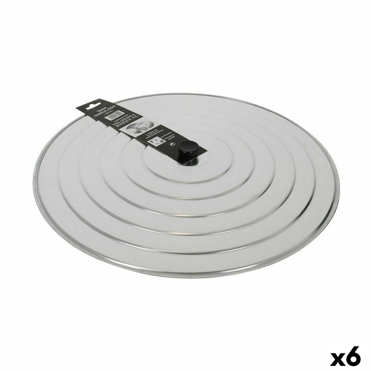 Frying Pan Lid VR Aluminium 60 x 60 x 4 cm (6 Units) VR