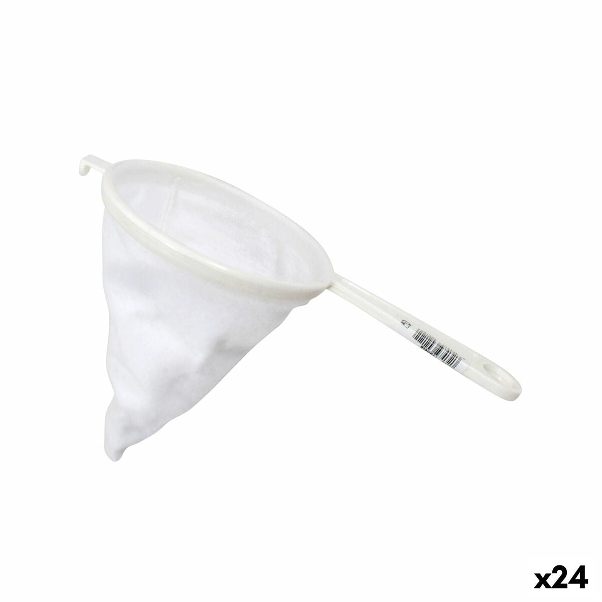 Strainer White Plastic Franela Ø 12 cm (24 Units) BigBuy Cooking