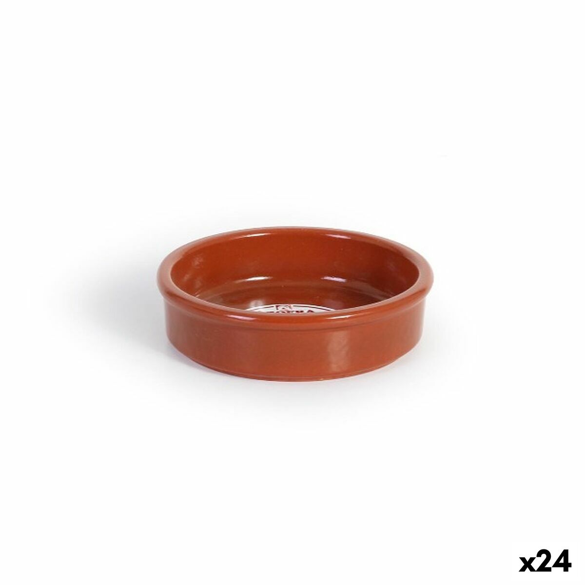 Saucepan Azofra Baked clay 10 x 10 x 2,5 cm (24 Units) Azofra