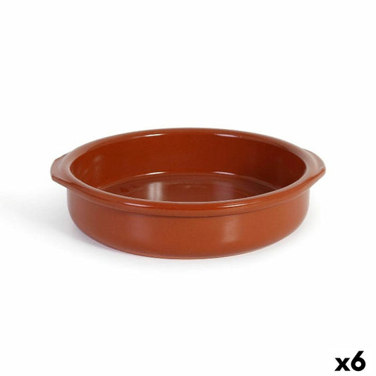 Saucepan Azofra Baked clay 26 x 24,5 x 6 cm (6 Units) Azofra