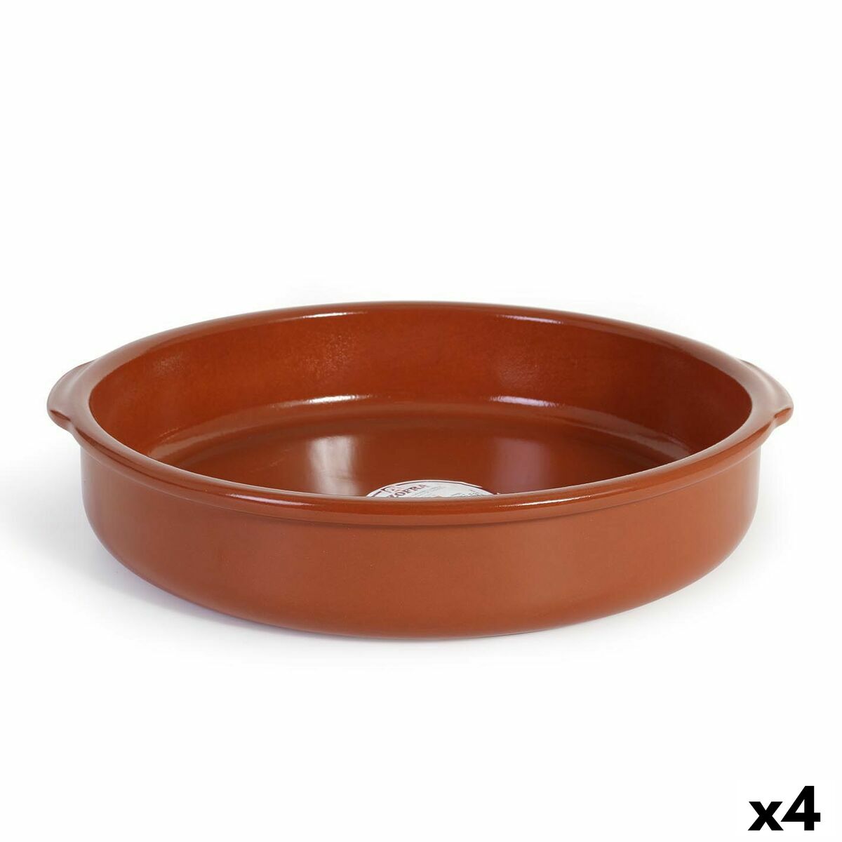 Saucepan Azofra Baked clay 38,5 x 36 x 7,5 cm (4 Units) Azofra