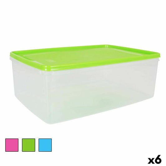 Rectangular Lunchbox with Lid Rectangular 8 L 36 x 24,5 x 13 cm (6 Units) BigBuy Cooking