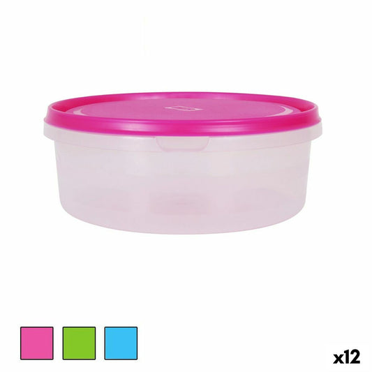 Lunch box Circular ø 18,5 x 7,5 cm (12 Units) BigBuy Cooking