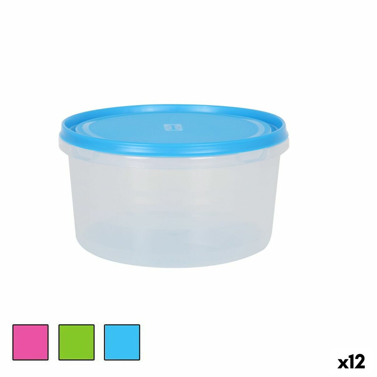 Lunch box Circular 2L (12 Units) BigBuy Cooking