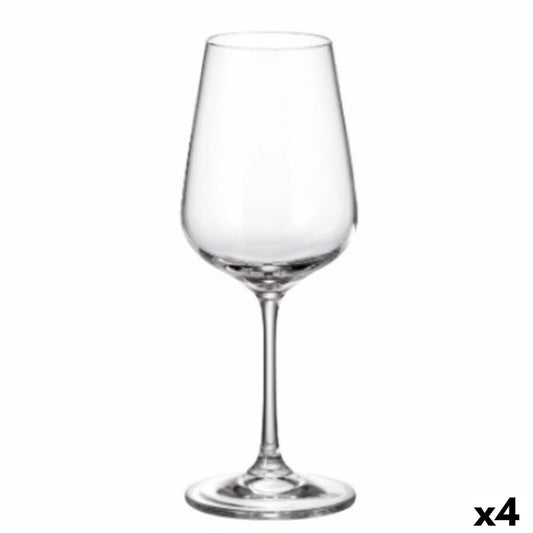 Set of cups Bohemia Crystal Sira 360 ml White 6 Pieces 6 x 8 x 22 cm (6 Units) (4 Units) Bohemia Crystal