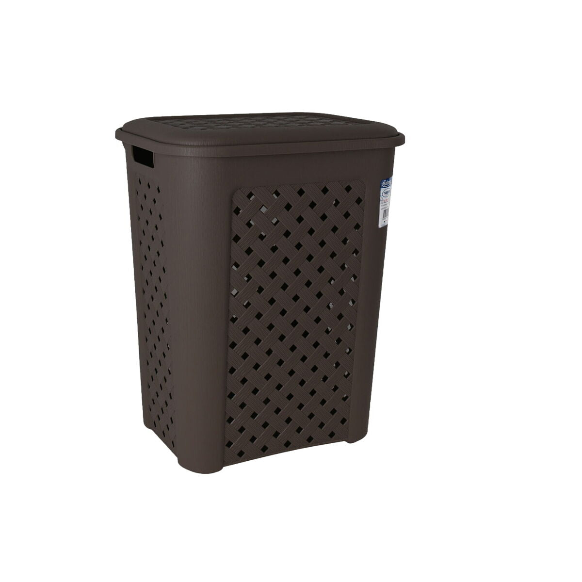 Laundry basket Tontarelli Arianna Wengue Plastic 43,5 x 33,5 x 55 cm (6 Units) Tontarelli