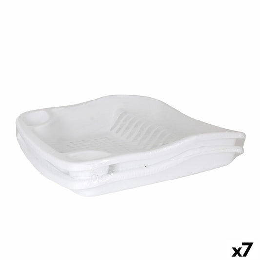 Draining Rack for Kitchen Sink Dem Bloom Plastic White 48 x 40 x 11,5 cm (7 Units) Dem