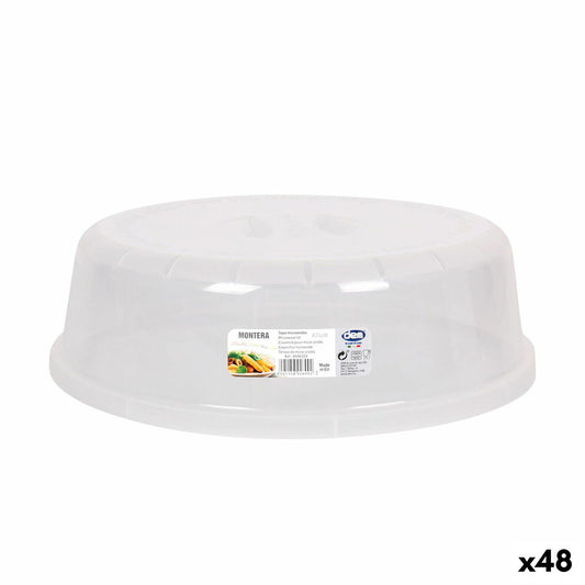 Microwave Lid Dem Montera Transparent Plastic 24 x 24 x 7 cm (48 Units) Dem