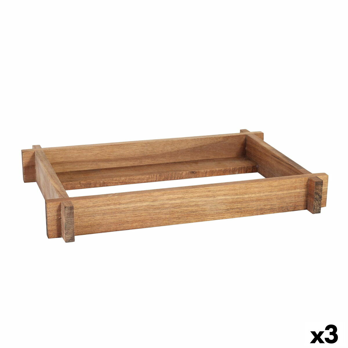 Holder Viejo Valle Acacia 26,5 x 16,2 x 4 cm (3 Units) Viejo Valle