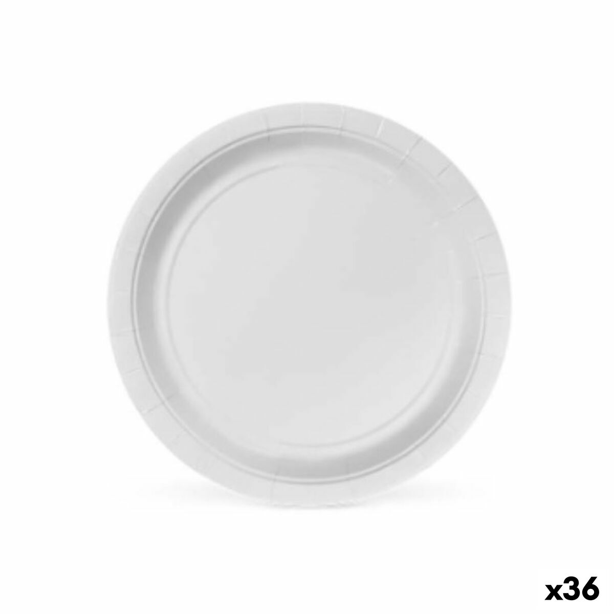 Plate set Algon 20 cm Disposable White Cardboard (36 Units) Algon