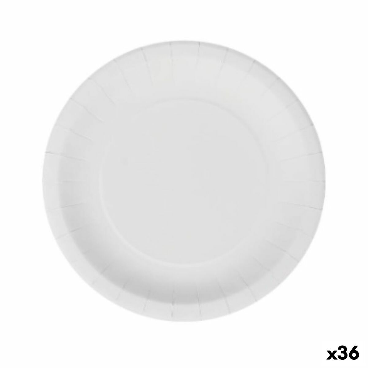 Plate set Algon Disposable White Cardboard 20 cm (36 Units) Algon