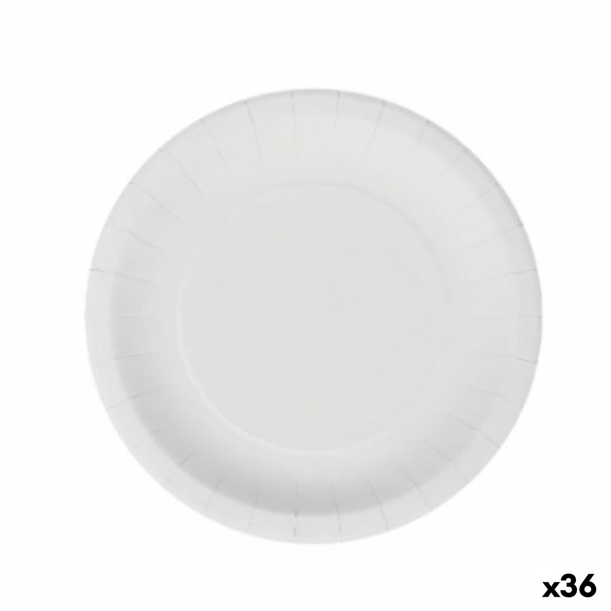 Plate set Algon Disposable White Cardboard 20 cm (36 Units) Algon