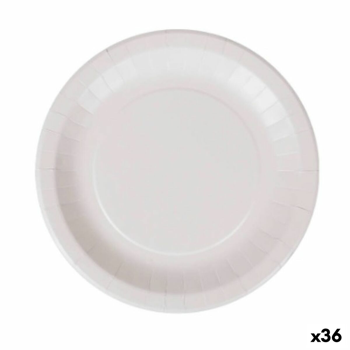 Plate set Algon Disposable White Cardboard 28 cm (36 Units) Algon