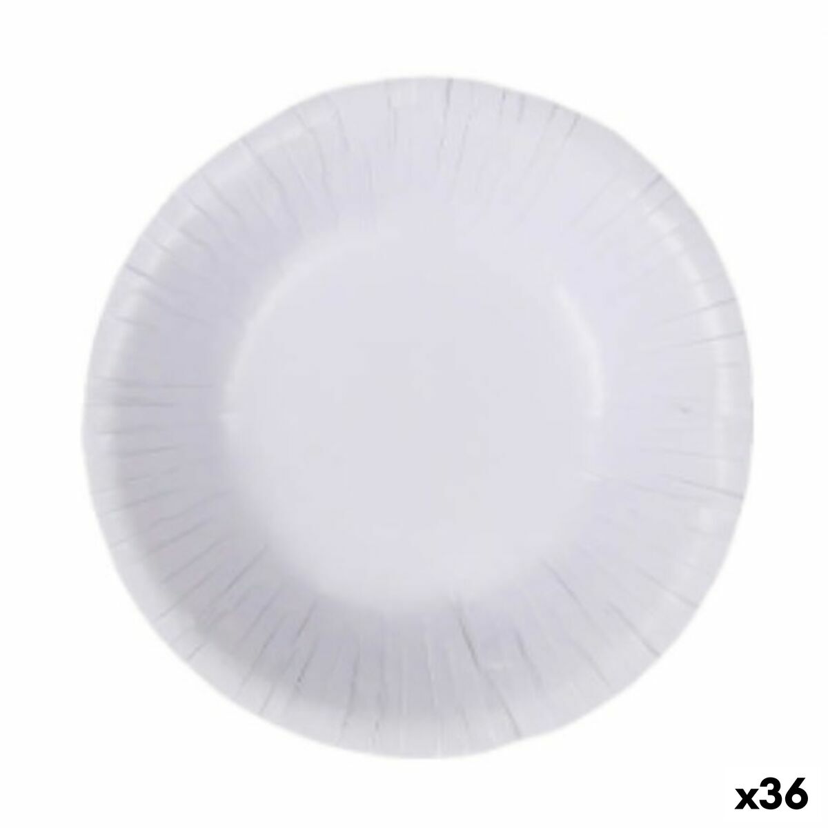 Plate set Algon Disposable White Cardboard 450 ml (36 Units) Algon