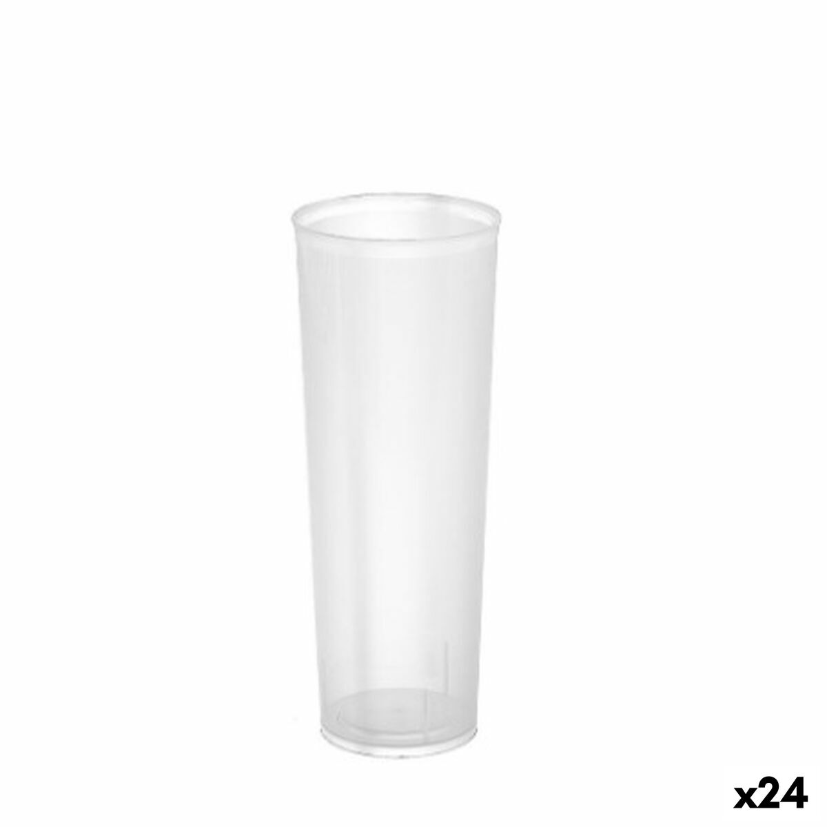 Set of reusable glasses Algon Transparent 24 Units 330 ml (20 Pieces) Algon