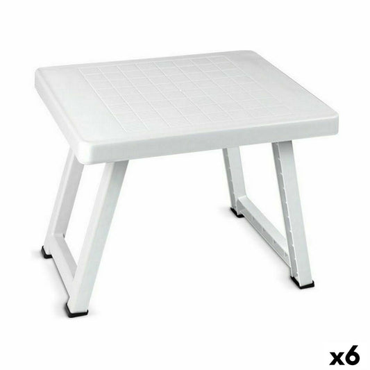 Small Side Table Confortime Foldable Plastic 51 x 40 x 40 cm (6 Units) Confortime