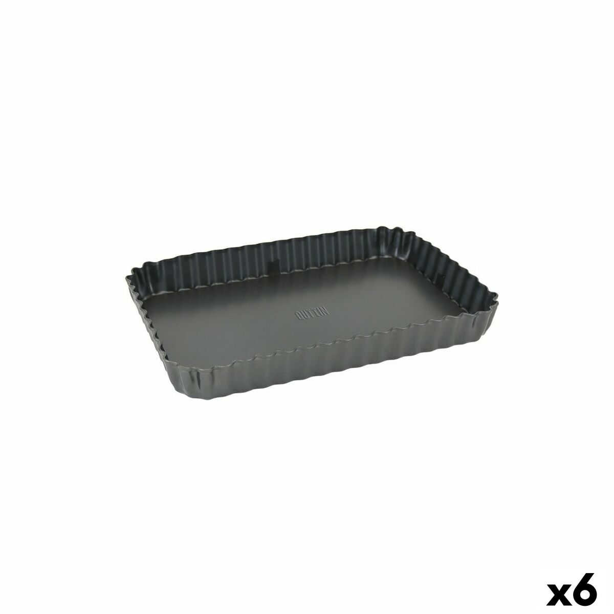 Springform Pan Quttin Rectangular 27,3 x 20 x 3 cm (6 Units) Quttin