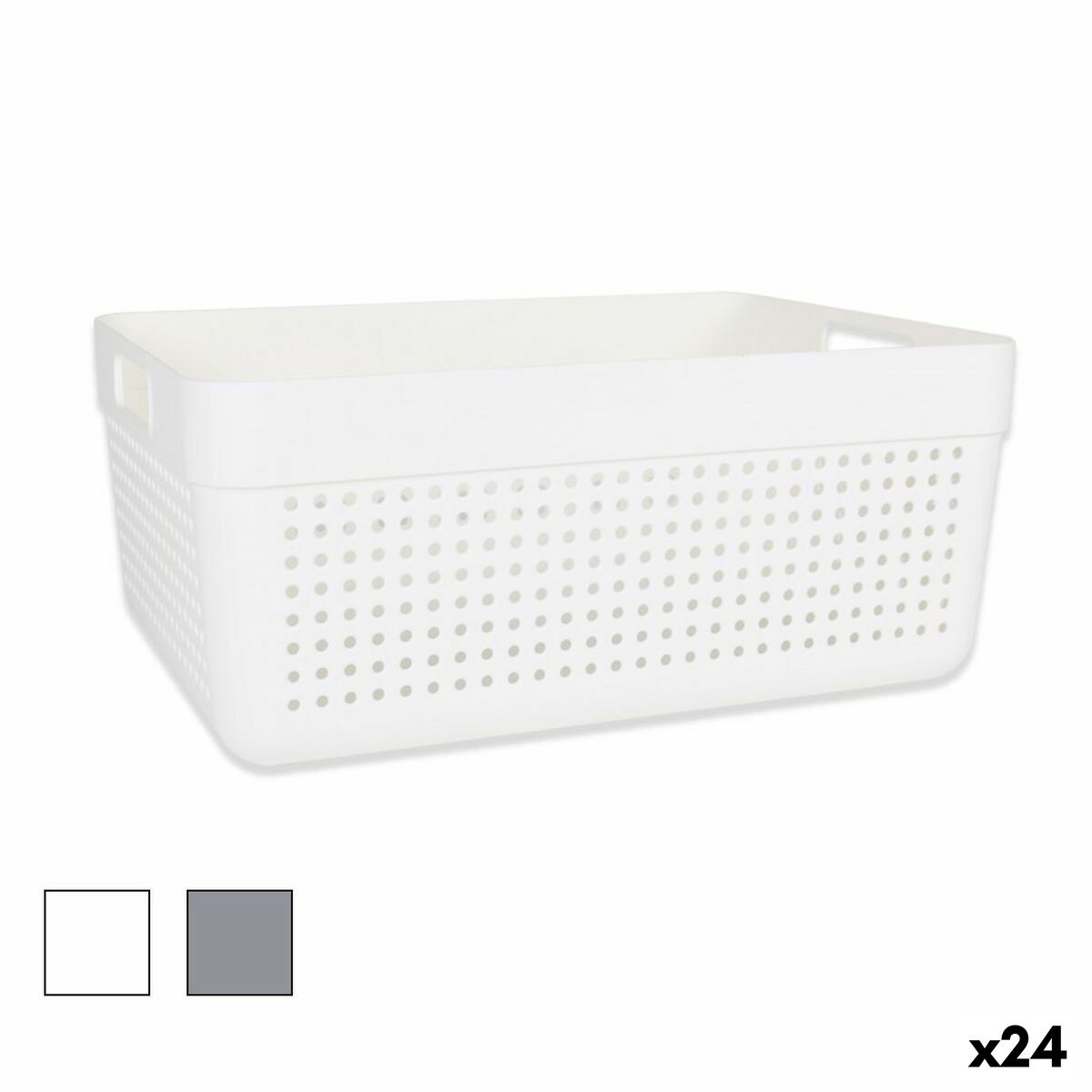 Multi-purpose basket Confortime 32,5 x 23,5 x 14 cm (24 Units) Confortime