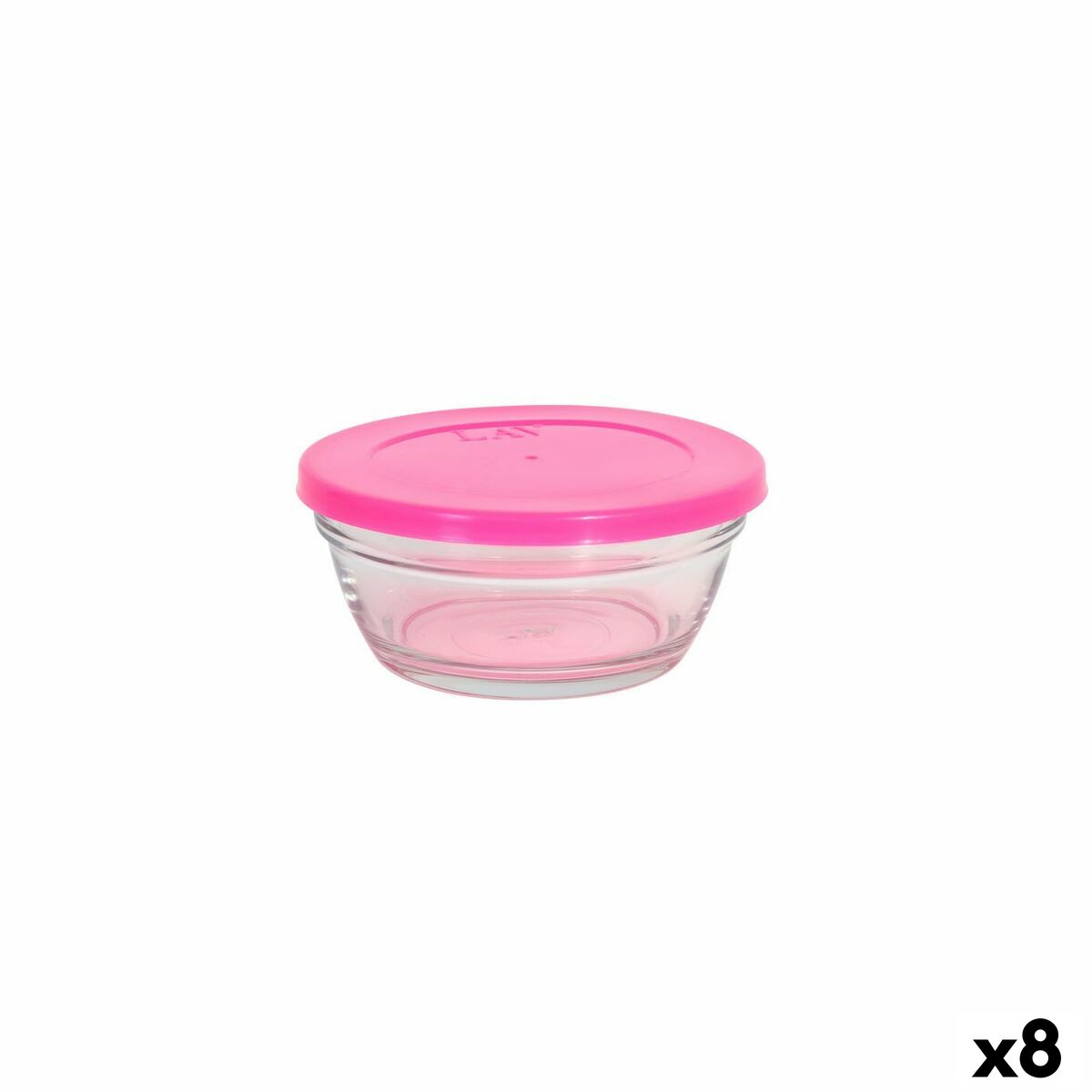 Set of bowls LAV With lid 250 ml 6 Pieces (8 Units) LAV