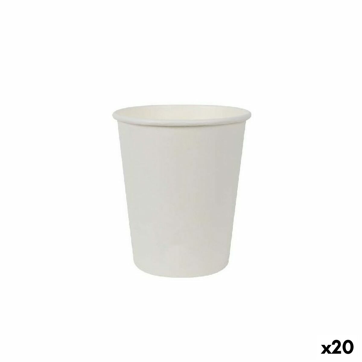 Set of glasses Algon Cardboard White 30 Pieces 250 ml (20 Units) Algon