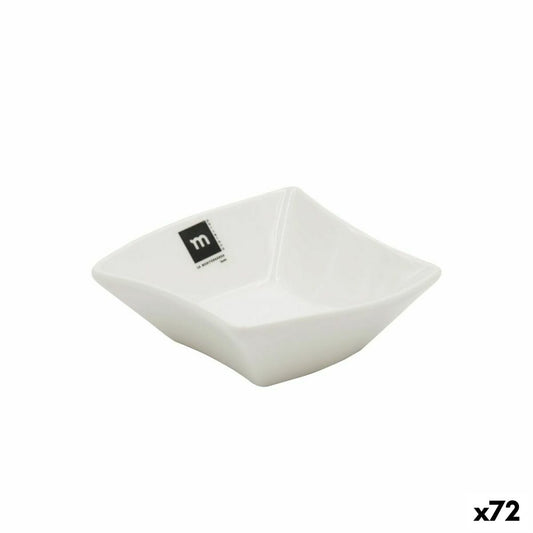 Bowl La Mediterránea Snack White 12 x 12 x 4,2 cm (72 Units) La Mediterránea