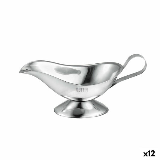 Sauce Boat Quttin 240 ml Silver Steel (12 Units) Quttin