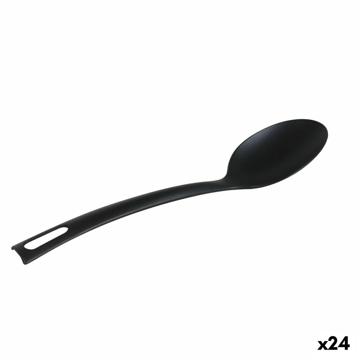 Ladle Quttin Nylon Black 29 x 6 cm (24 Units) Quttin