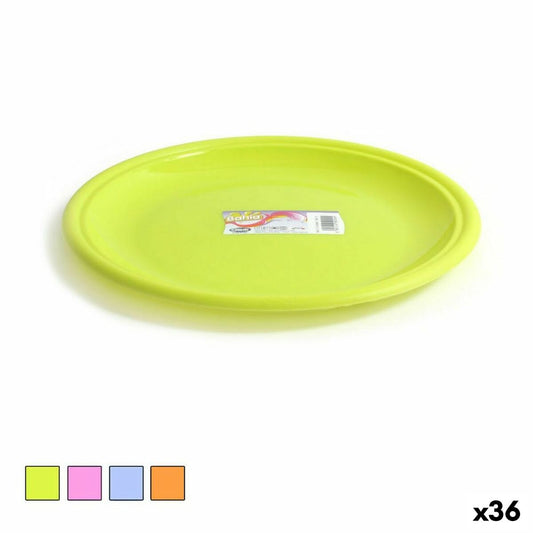 Flat Plate Dem Bahia Plastic Ø 25 x 25 x 2 cm (36 Units) Dem