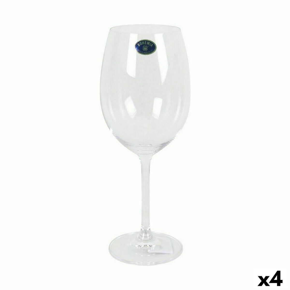 Set of cups Bohemia Crystal Clara Wine 450 ml 6 Pieces (4 Units) Bohemia Crystal