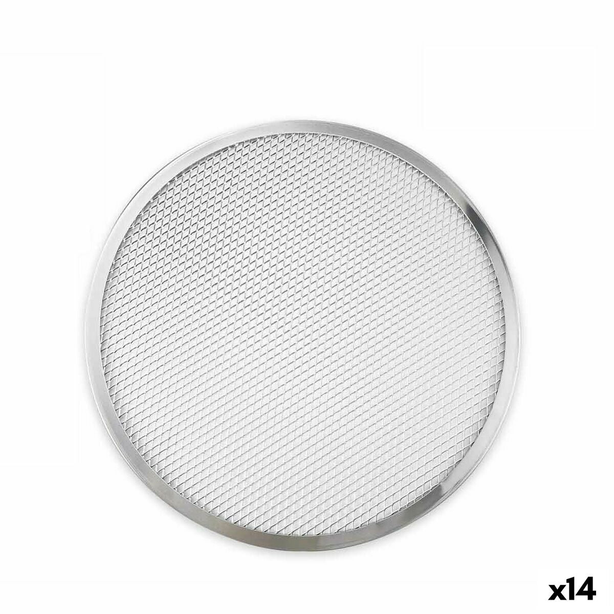 Baking tray Quttin Ø 38 cm Silver Grille Aluminium (14 Units) Quttin