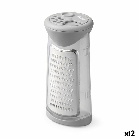 Grater with Container Quttin 7,5 x 7,5 x 16 cm (12 Units) Quttin