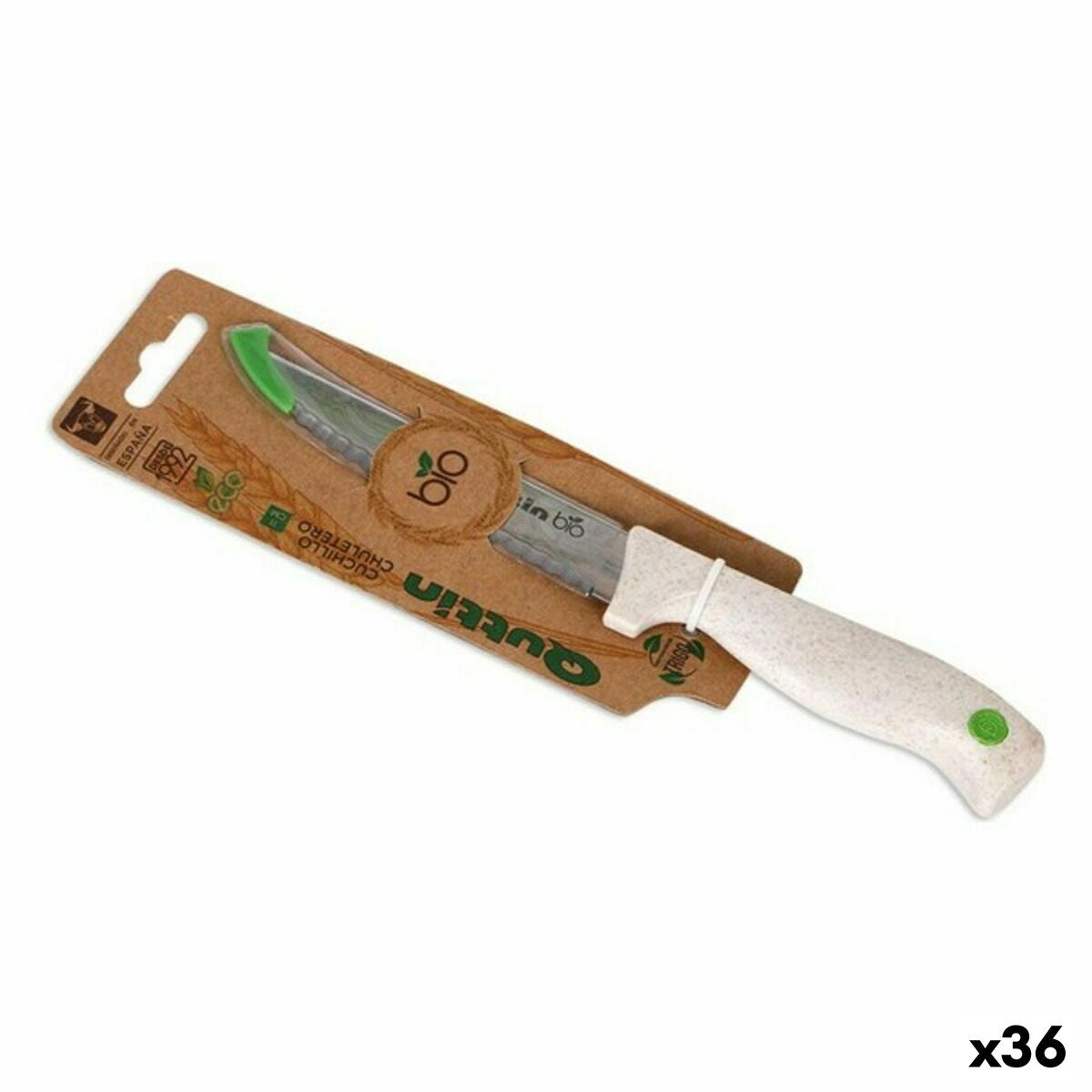 Serrated Knife Quttin Bio 11 cm (36 Units) Quttin