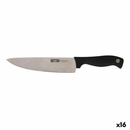 Kitchen Knife Quttin Dynamic Black Silver 20 cm (16 Units) Quttin