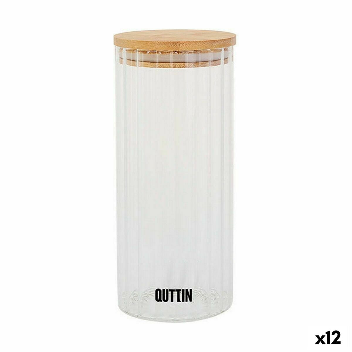 Jar Quttin Borosilicate Glass 1,05 L (12 Units) Quttin